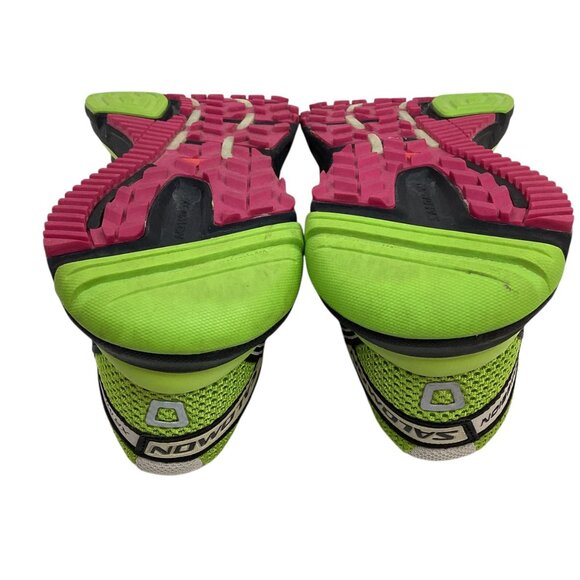 Salomon XR Mission 1 Womens 8 OrthoLite Trail Running Shoes Lime Green - Picture 6 of 11